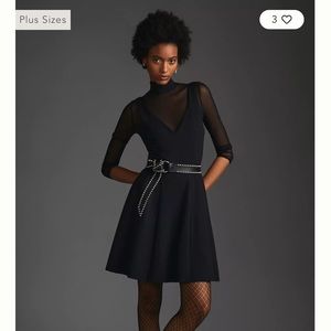 Anthropologie black dress size M